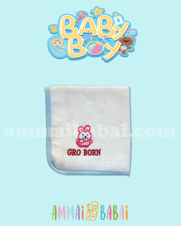 butterfly blue collection face towel