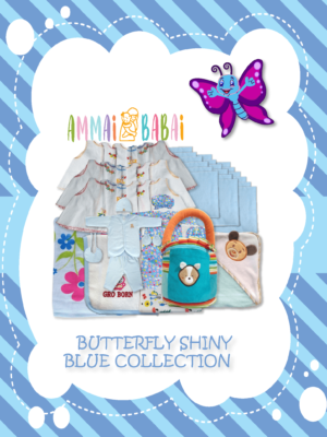 butterfly blue collection shiny