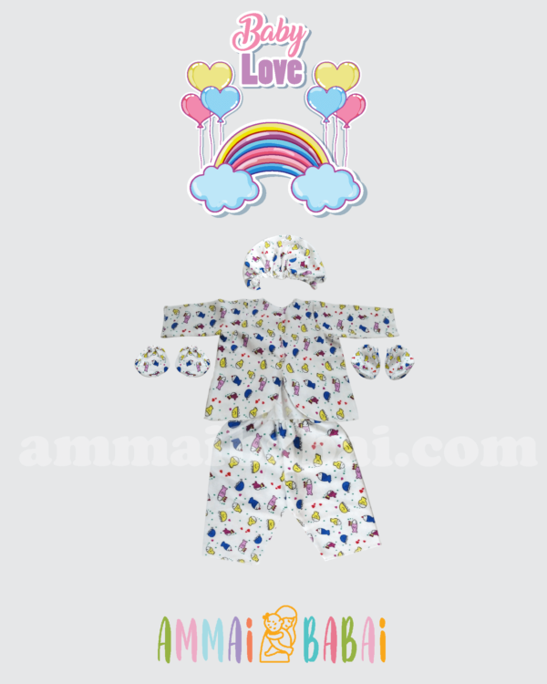 butterfly white collection printed hospital kit