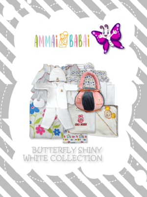 butterfly white collection shiny