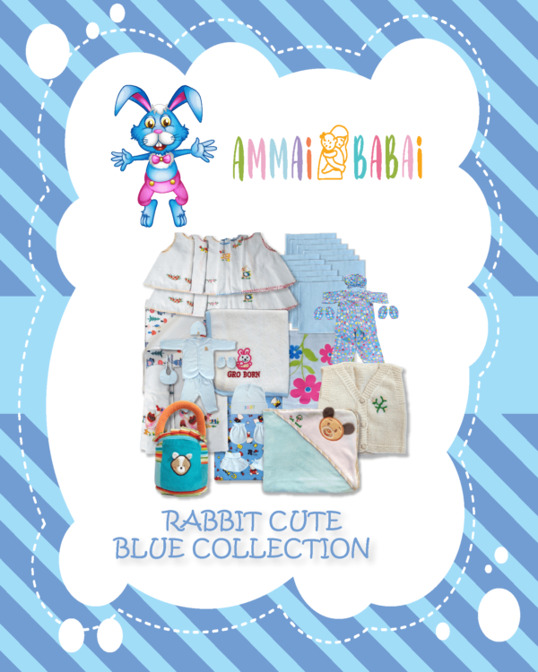 rabbit blue cute collection