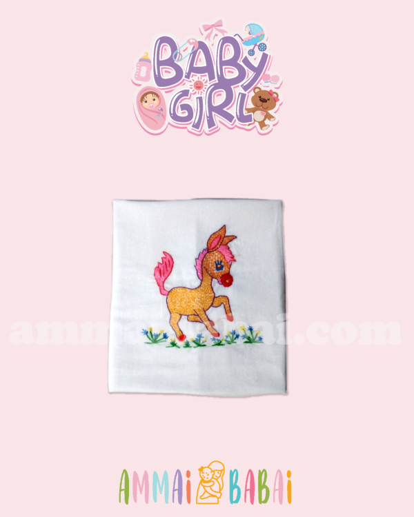 rabbit pink collection hand made cotton towel