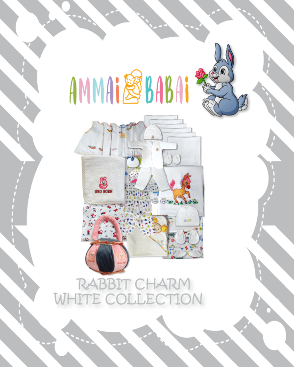 rabbit white charm collection