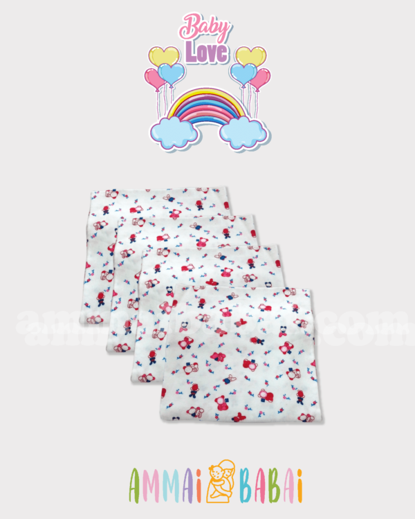 rabbit white cute panel sheet set